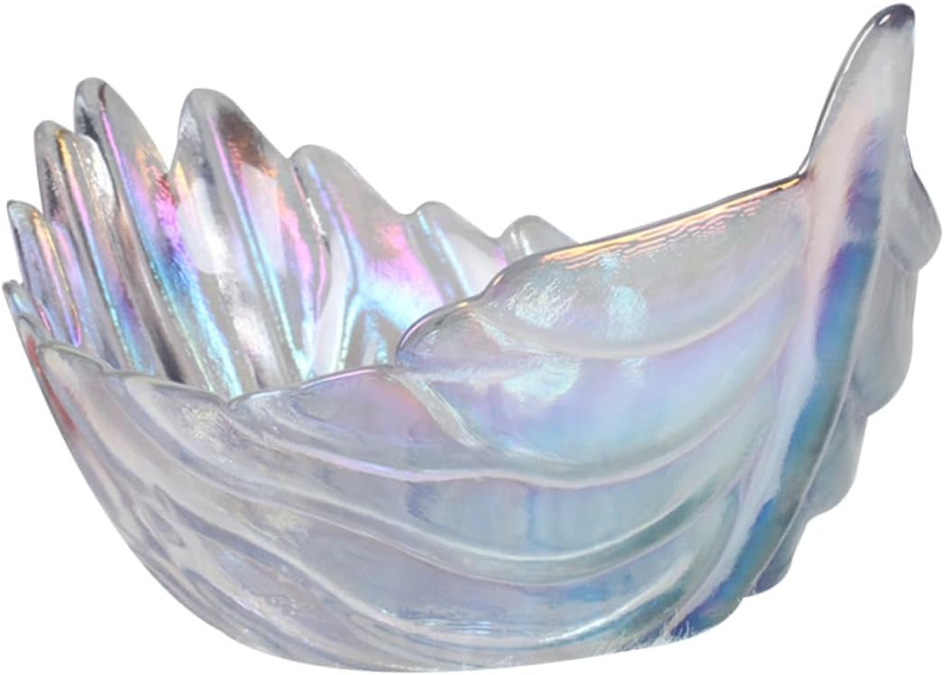 Glasschale Für Obst Und Salate Federförmiges Design