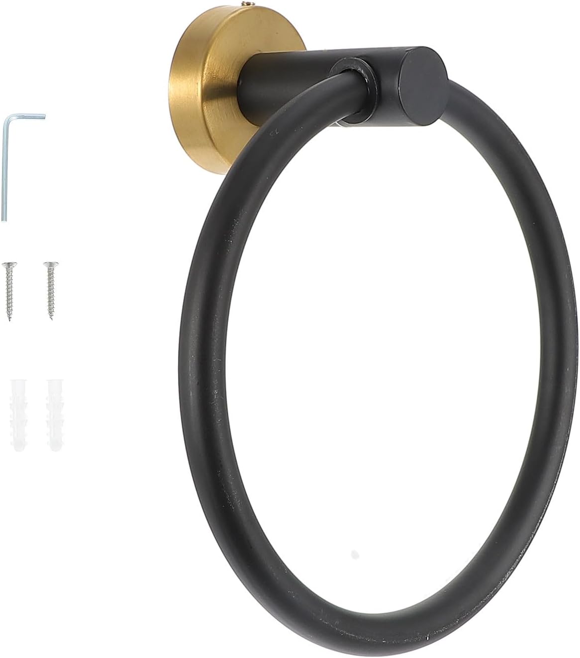 Wandhandtuchring Aus Edelstahl 304 Schwarz Und Gold