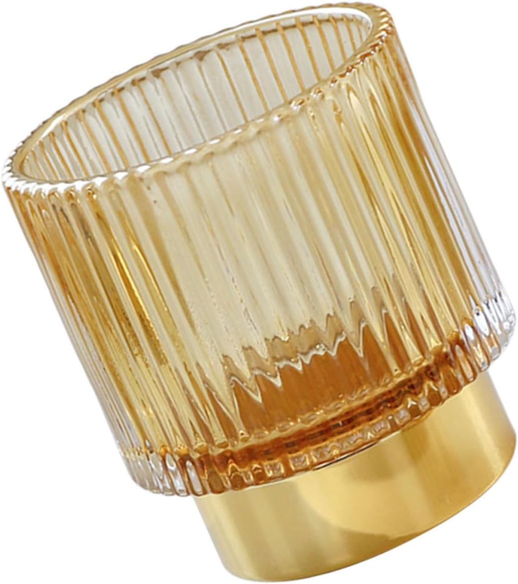 Up Organizer Aus Goldenem Glas Mit Dickem Rand Pinsel Und