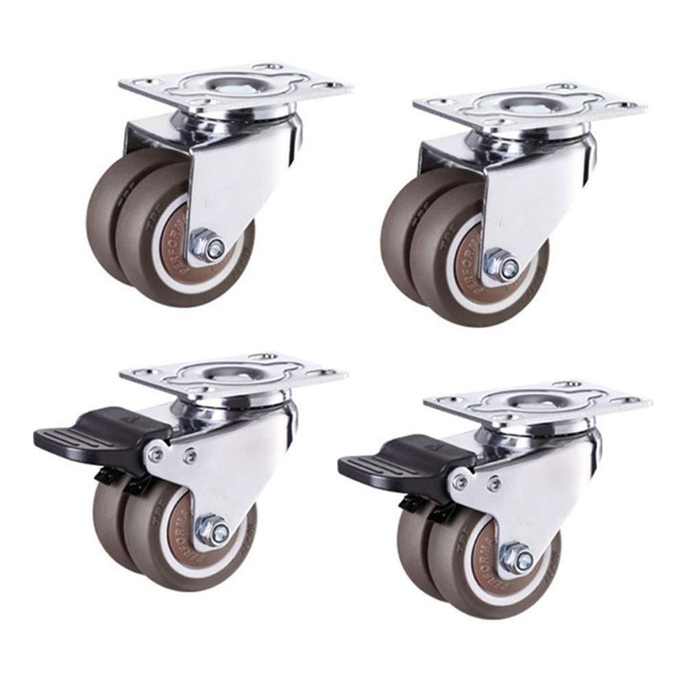 1 5 Zoll 2 Zoll Feste Platten Möbelrollen Gummigelenke