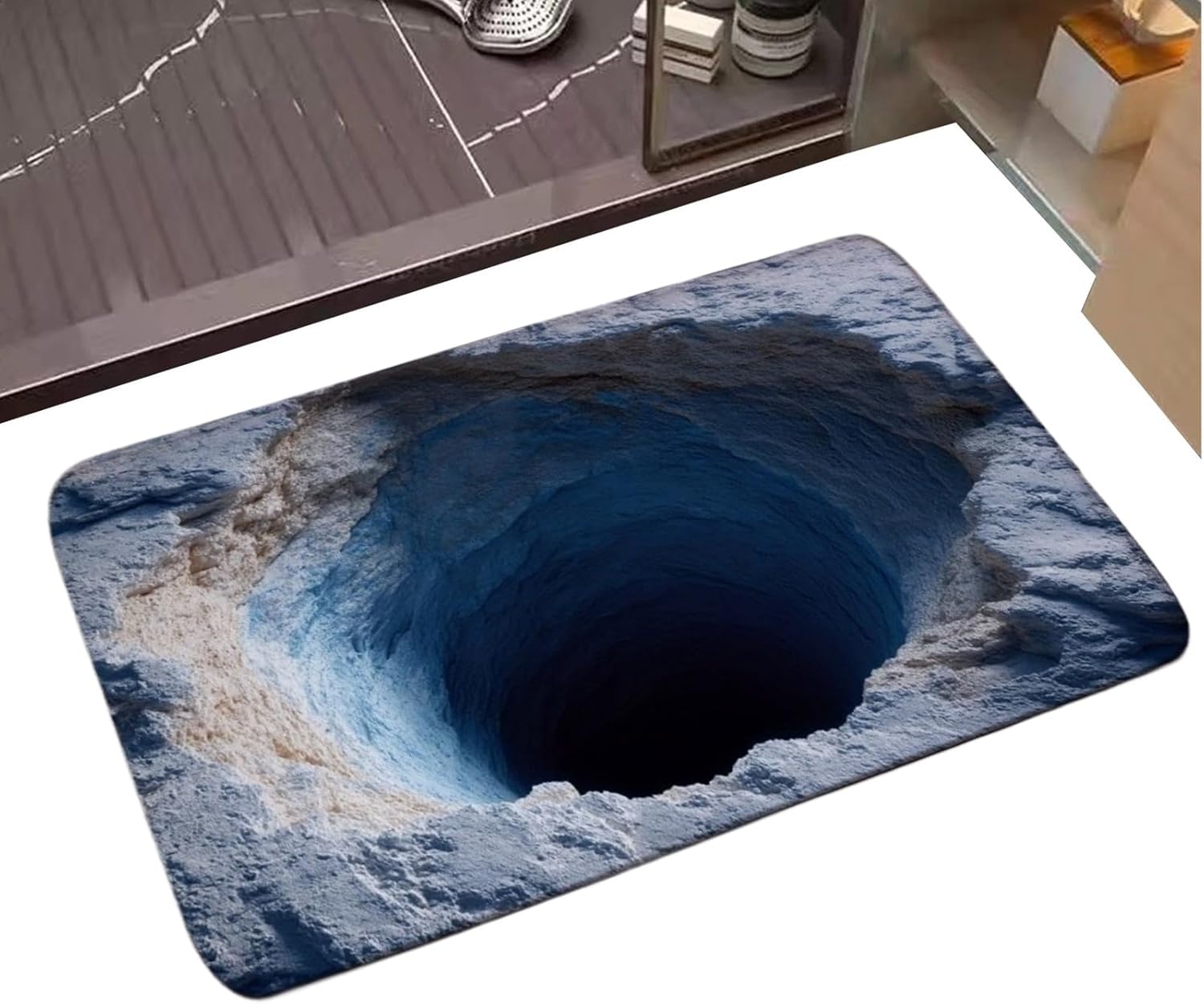 Badematte Rutschfest Waschbar Schnelltrocknend Mit 3d Visual