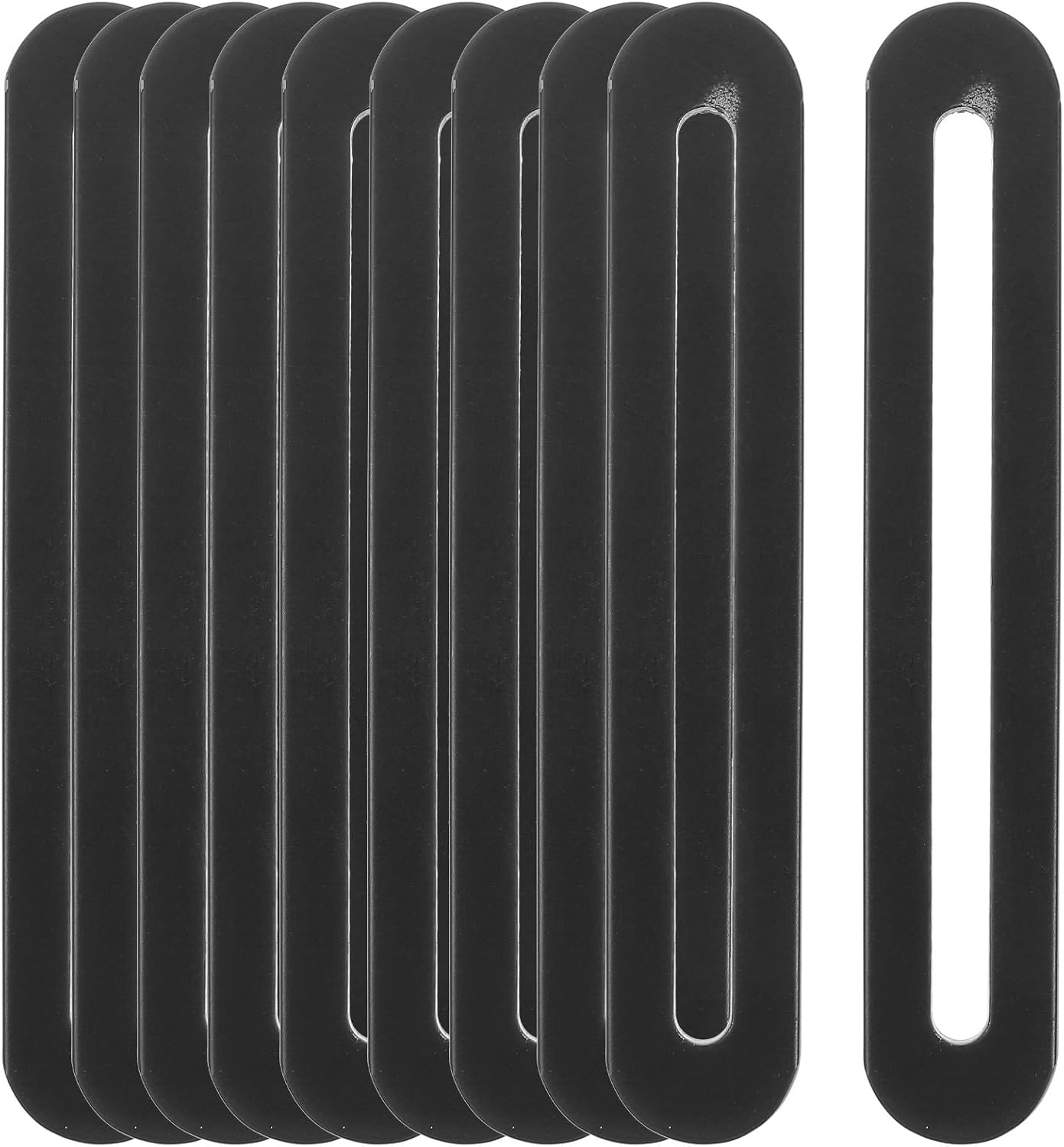 Flache Reparaturplatten Aus Edelstahl Mittlere Größe Schwarz