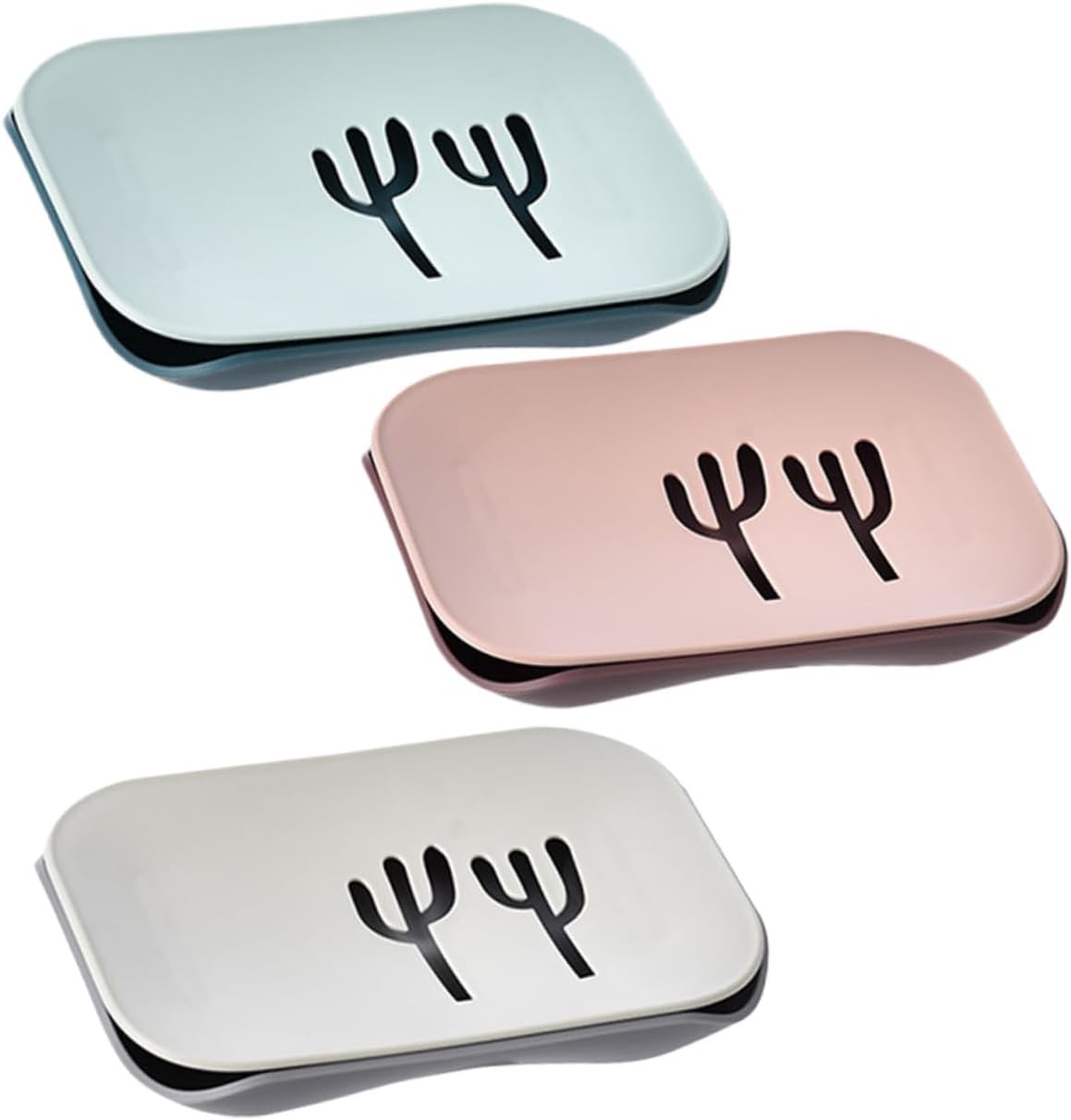 Seifenschale Fürs Badezimmer 3 Teiliges Set Kaktus Design