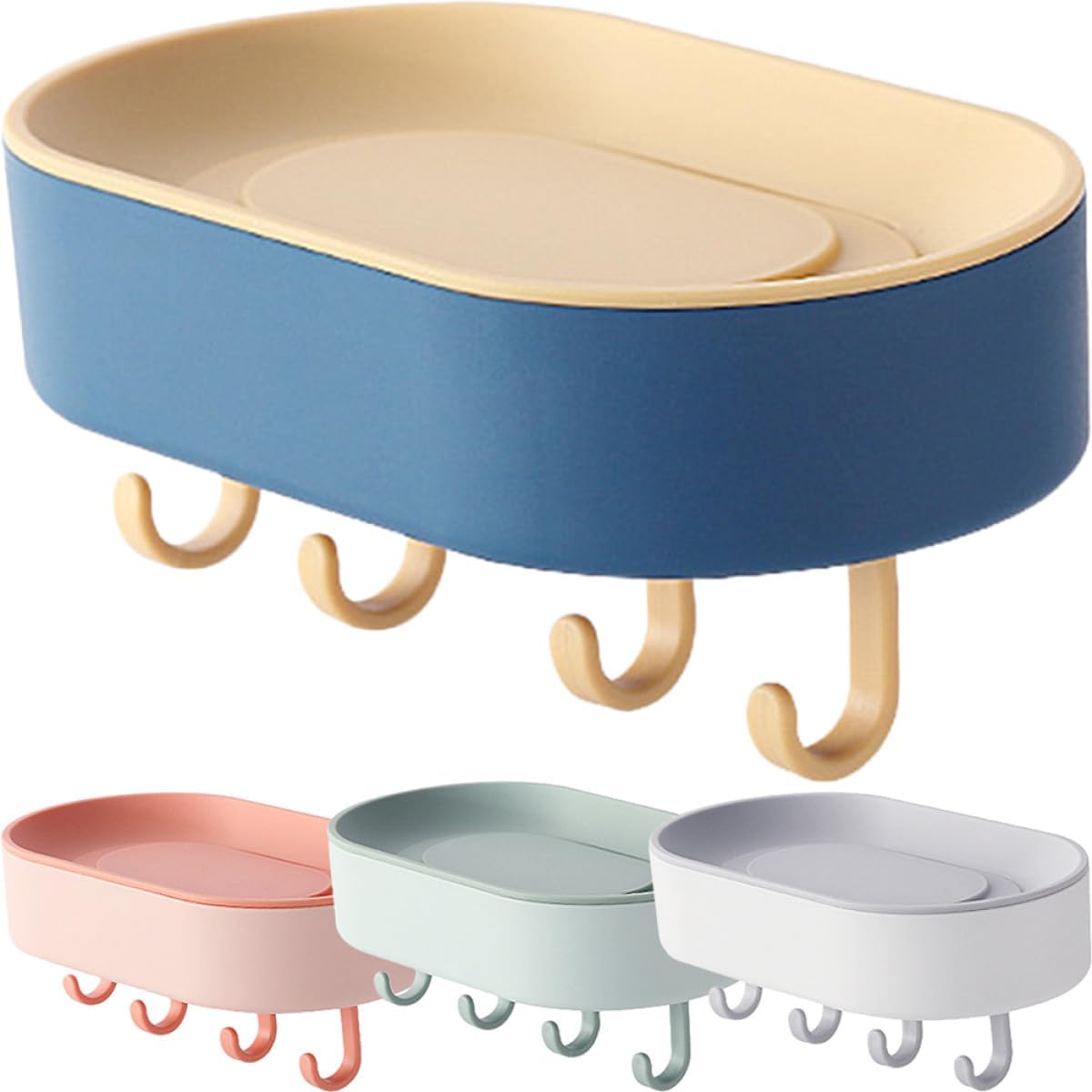 Teiliges Set Selbstklebender Seifenschalen Mit Haken Zur