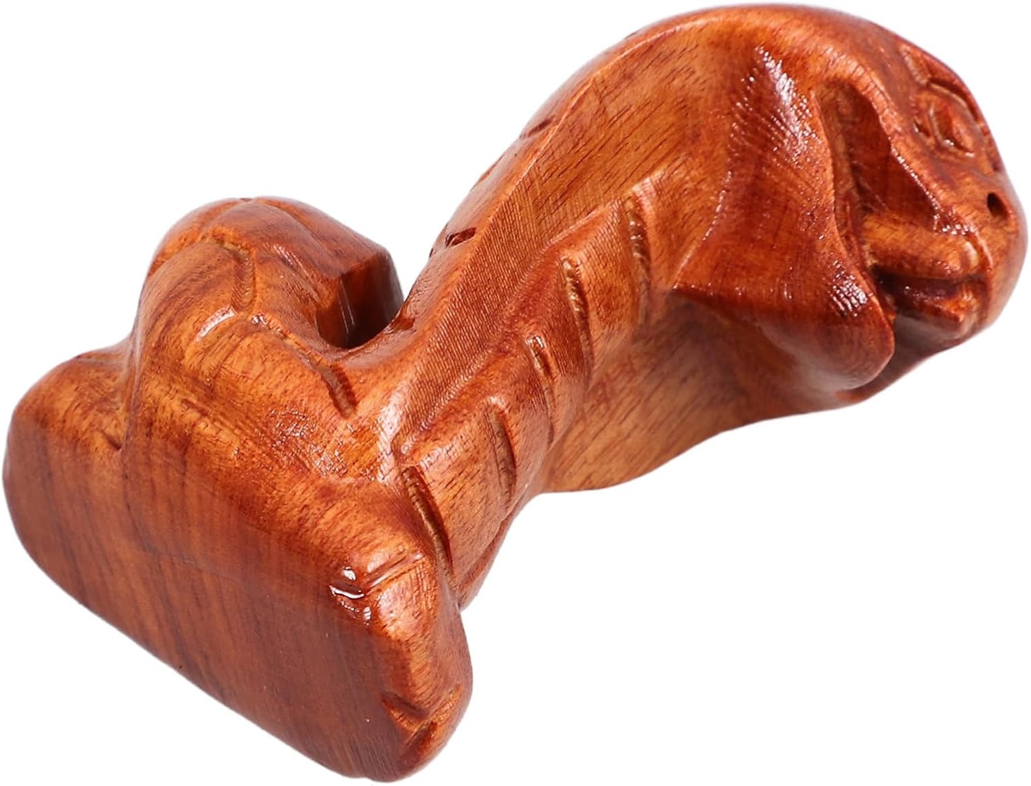 Schlangenfigur Aus Massivholz Naturgetreu Glatte Oberfläche