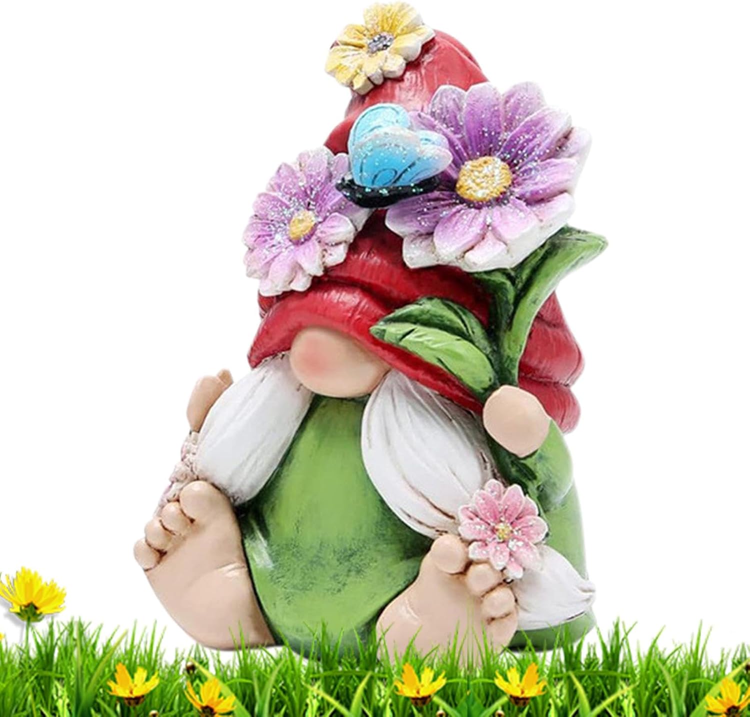Aus Kunstharz Rustikal Mit Blumenhut Für Drinnen Und Draußen