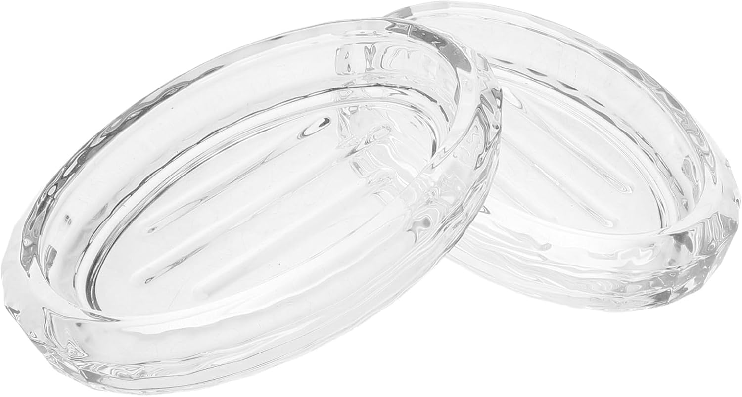 Teiliges Set Robuster Seifenschalen Aus Klarglas Für Bad Und