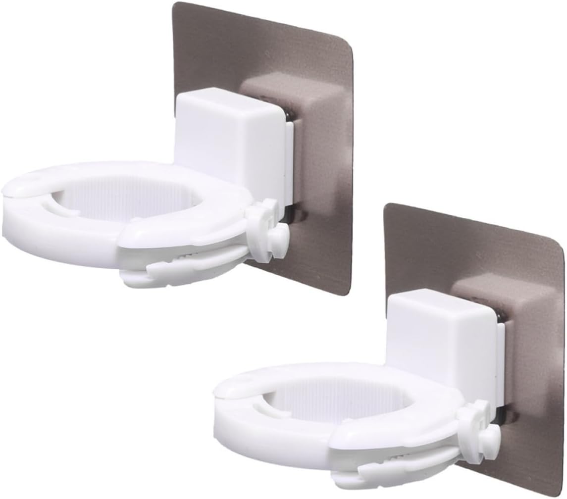 2 Verstellbare Duschgel Und Shampoohalter Aus Kunststoff Zur