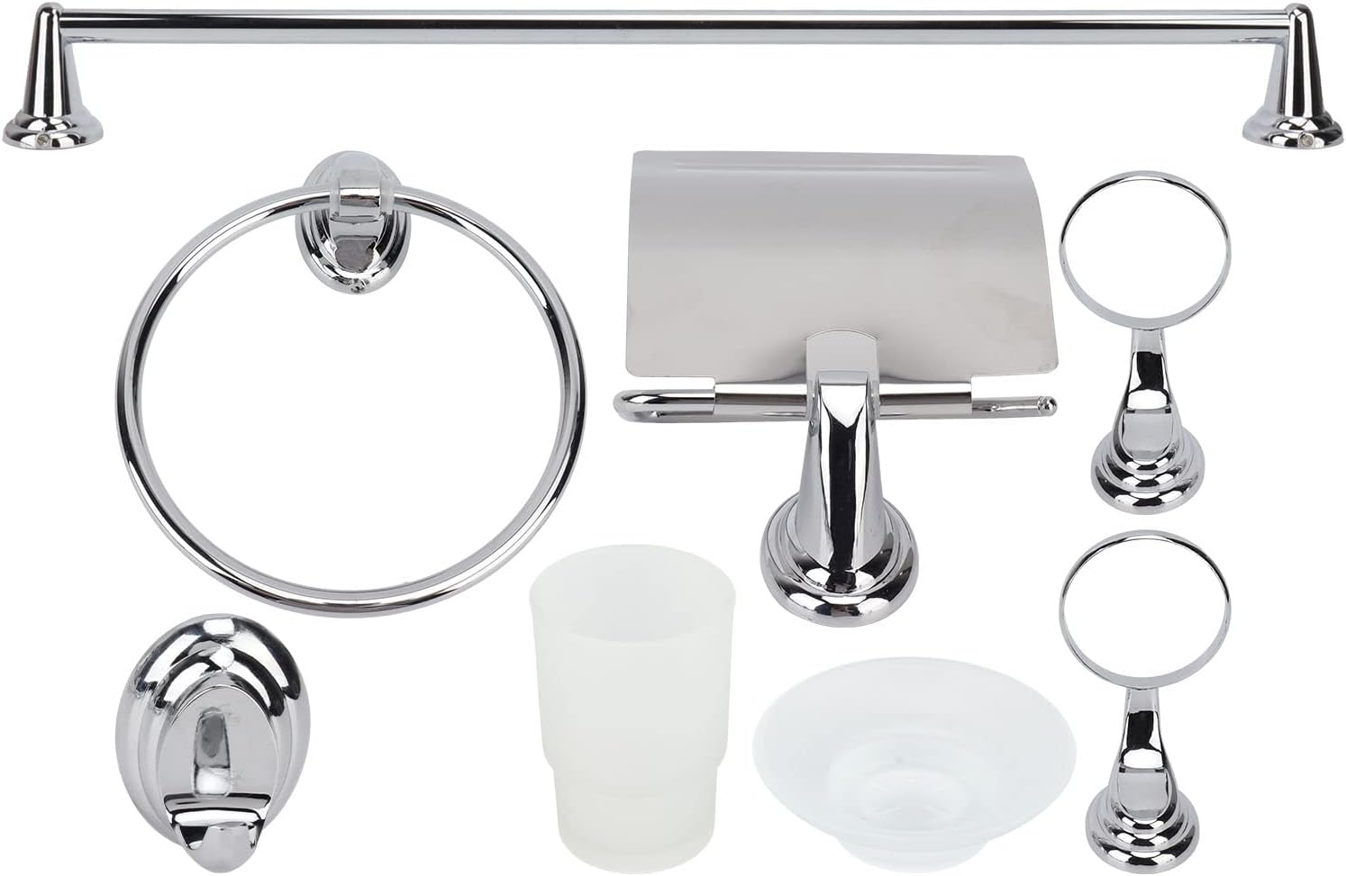 Premium Edelstahl Badezimmer Accessoire Set Handtuchhalter