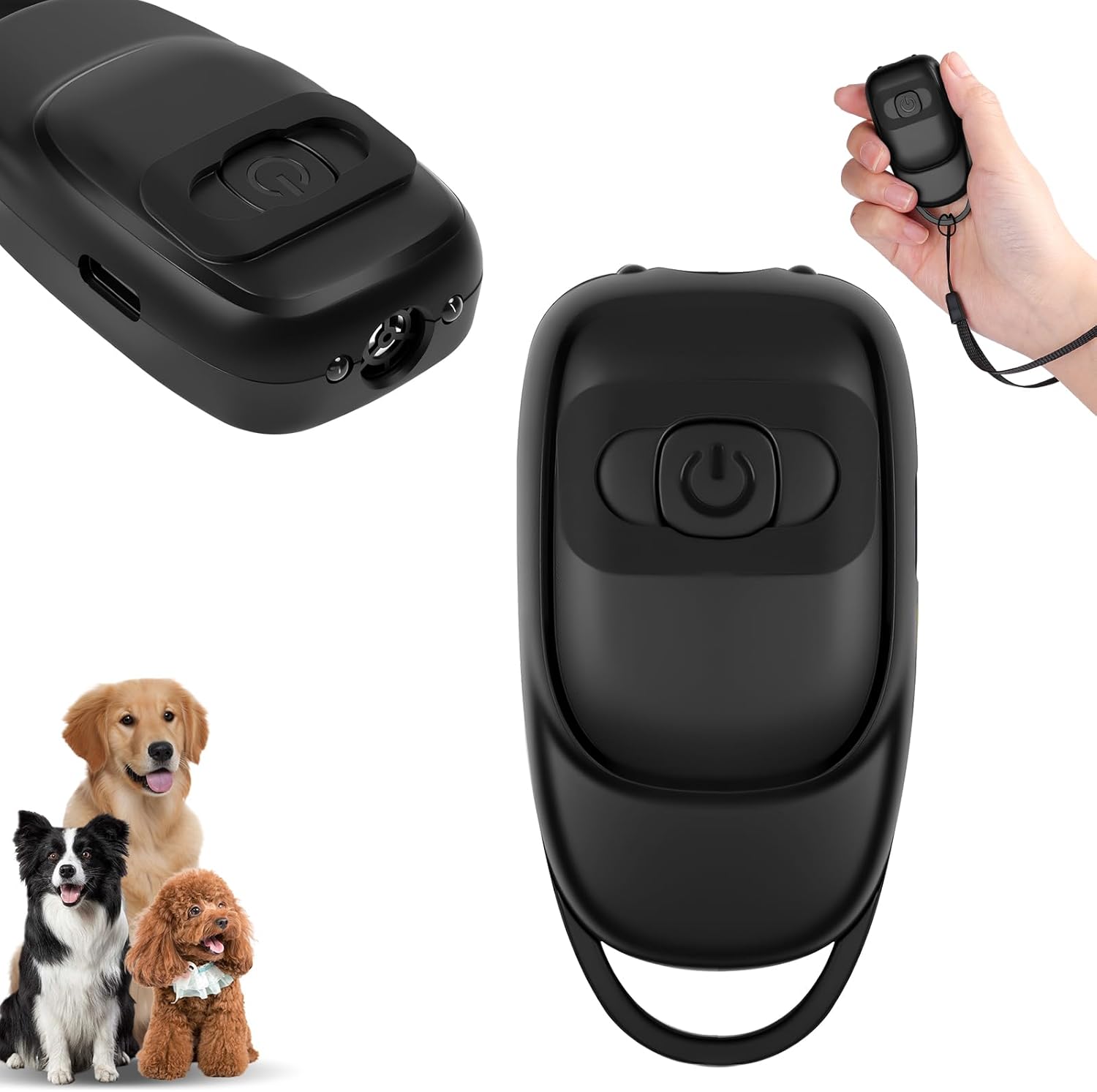 Ultraschall-hundebellkontrolle, Mini-gerät Für Unterwegs, Led-blitzlicht, Wiederaufladbares Ultraschall-abwehrgerät, Bellstopper, Abschreckungsmittel Für Kleine Und Große Hunde Im Innen- Und Außenbere