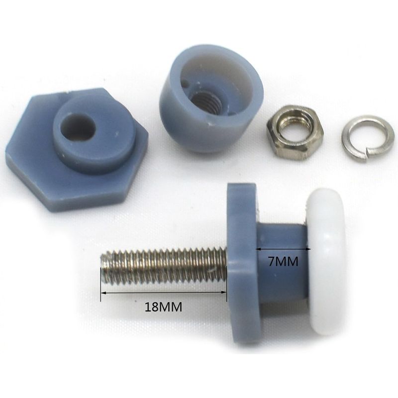 Packung Mit 10 Ersatzrollen Für Duschkabinentüren, 20 Mm