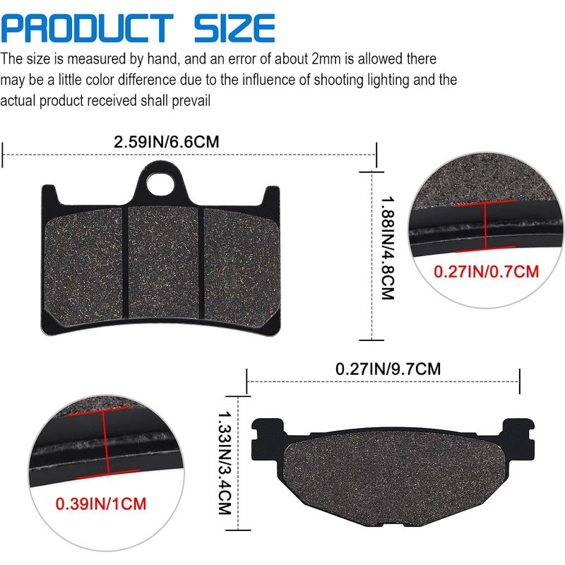 Bremsbeläge Vorne/hinten Für Yamaha 500 T-max Xp 2008-2011