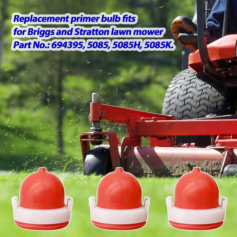 5 Briggs & Stratton 694395 Primerpumpen – Ersatz Für 5085, 5085h Und 5085k – Kompatibel Mit Quantum-motoren (3,5–6,75 Ps) Und Intek-motoren Der Serien 625–875 – Langlebiges Material