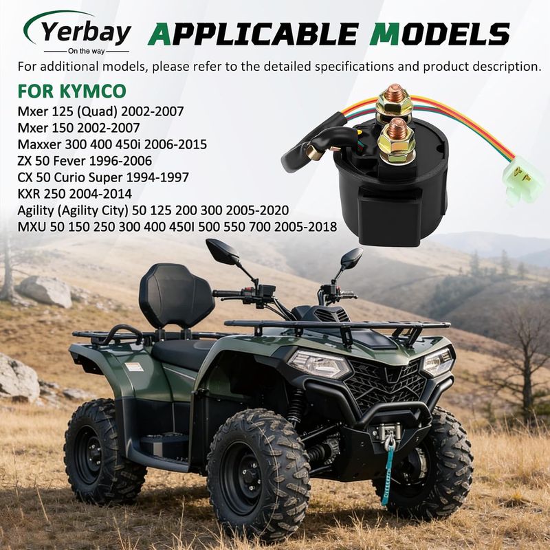 Anlasserrelais Für Kymco Agility (agility City) 50 125 200 300 2005-2020