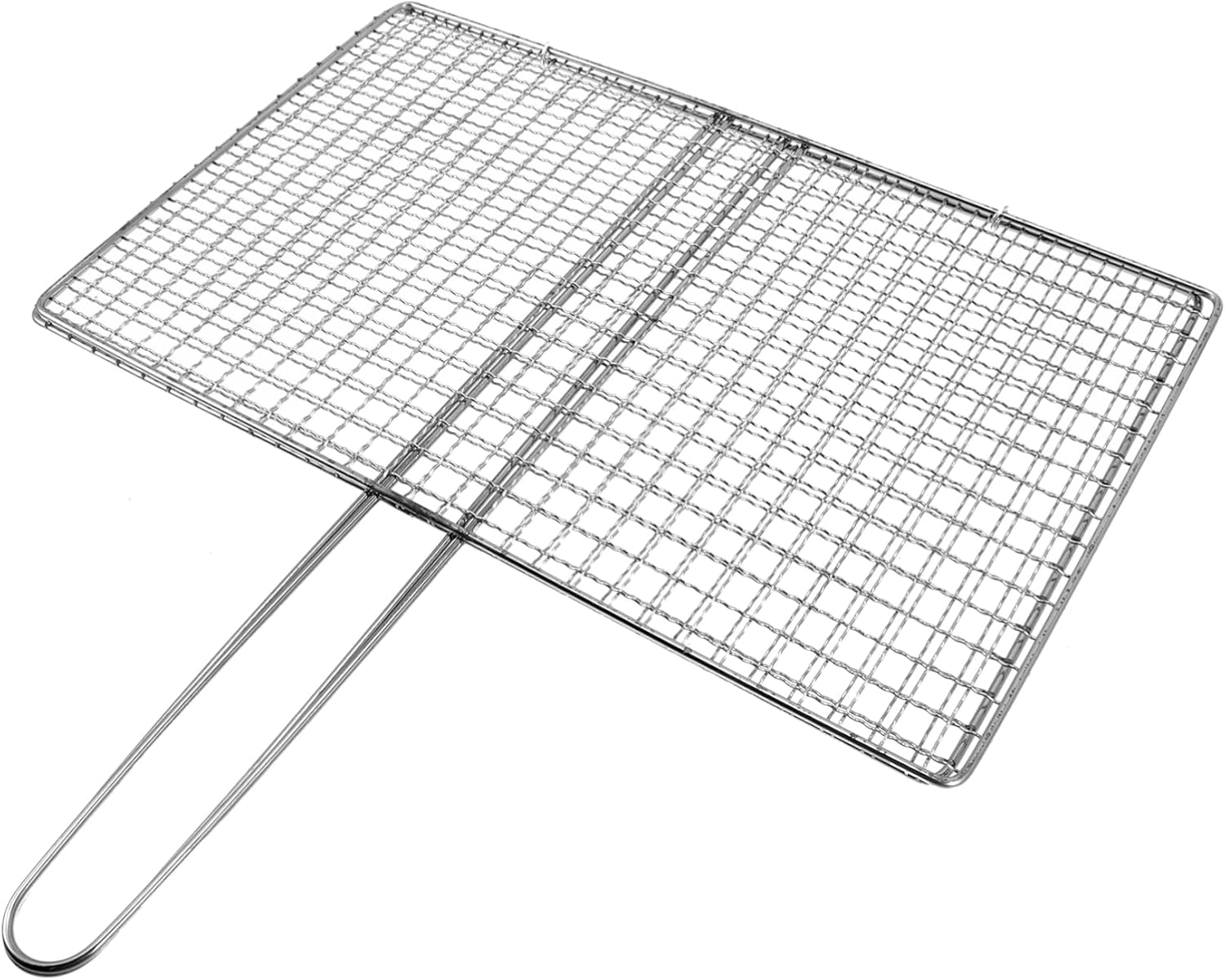 Edelstahl-fischgrill Für Grillen Und Camping, 17 X 27 Cm Grillkorb, Verstärktes Gitter, Korb Für Gemüse Und Fleisch, Outdoor-kochutensil