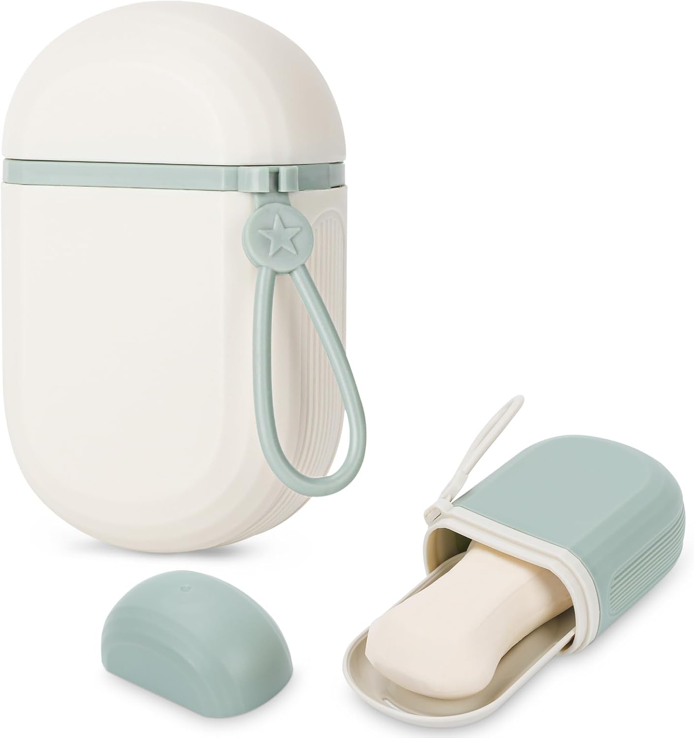 Set Mit 2 Reise-seifenboxen, Tragbaren Seifenhaltern Mit Deckel, Wasserdichten Und Luftdichten Seifenhaltern Für Badezimmer, Wandern, Reisen Und Camping