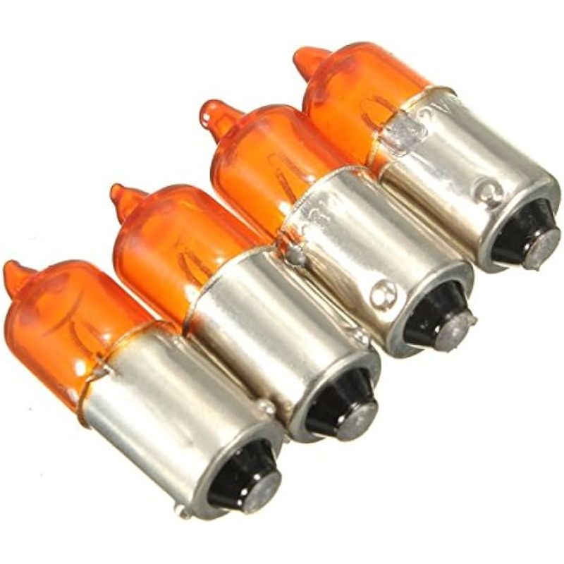 4 Stück 12v 23w Motorrad-blinkerbirnen Mit Ba9s-sockel, Mini-halogenlampe, Gelb