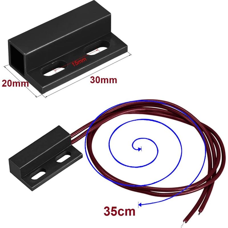 Magnetschalter (0–230 V), Einbau-sicherheitskontaktsensor Für Fenster Und Türen, Alarm-magnetschalter, Nahmagnet – Verbindungsschaltung, Fernmagnet – Abschaltschaltung