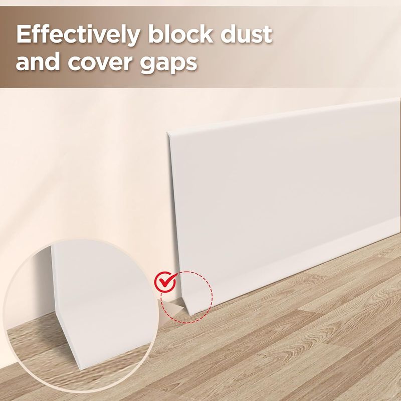 Flexible Und Wasserdichte Selbstklebende Pvc-sockelleiste Für Wände, Böden, Badezimmer Und Wohnzimmer