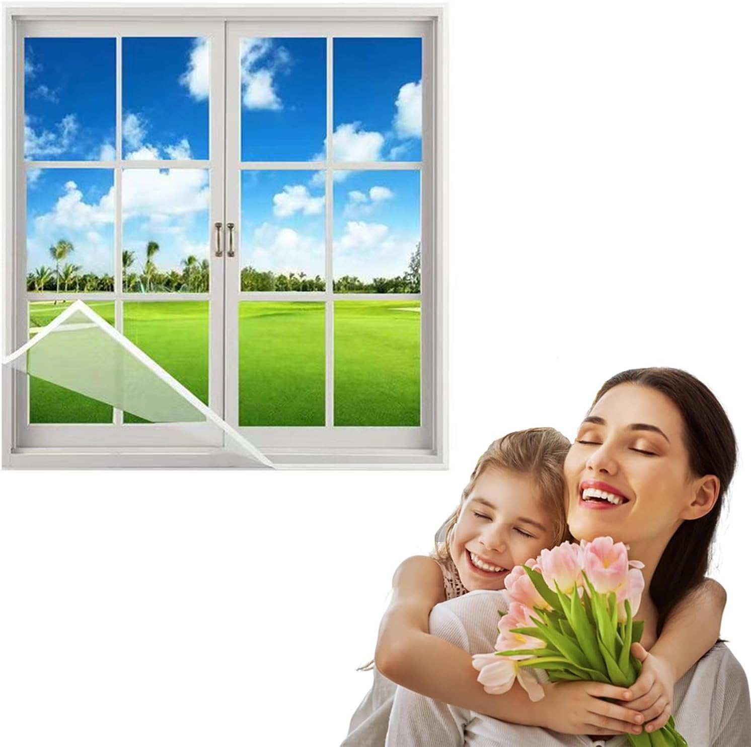 Moskitonetz Für Fenster Und Türen - 65 X 150 Cm - Zum Schutz Vor Fliegen, Mücken, Insekten Und Käfern