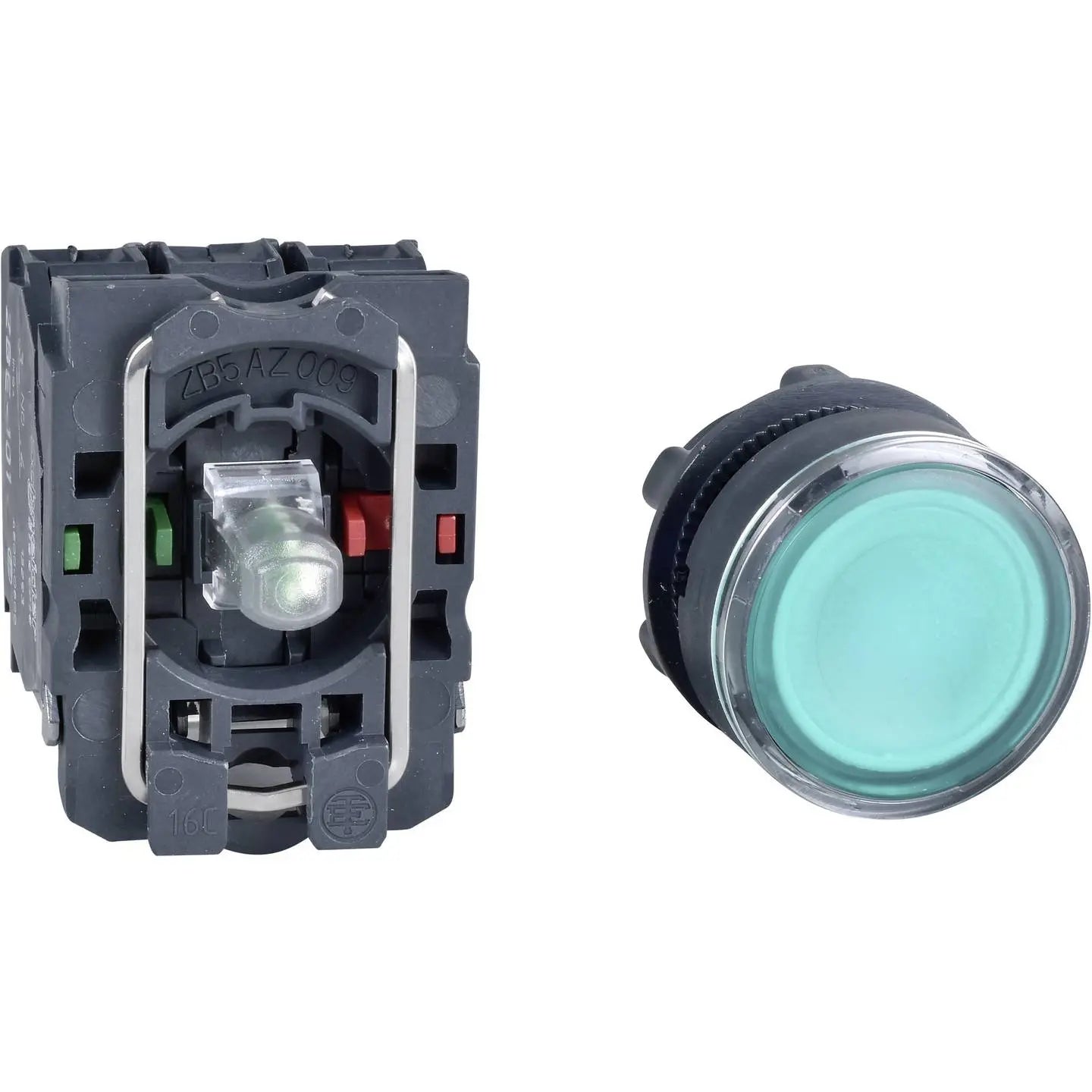 [neuwertig] B-ware Schneider Electric Leuchtdrucktaster Druckschalter Xb5 Aw33 B5 Led 600 V 6 A Tastend