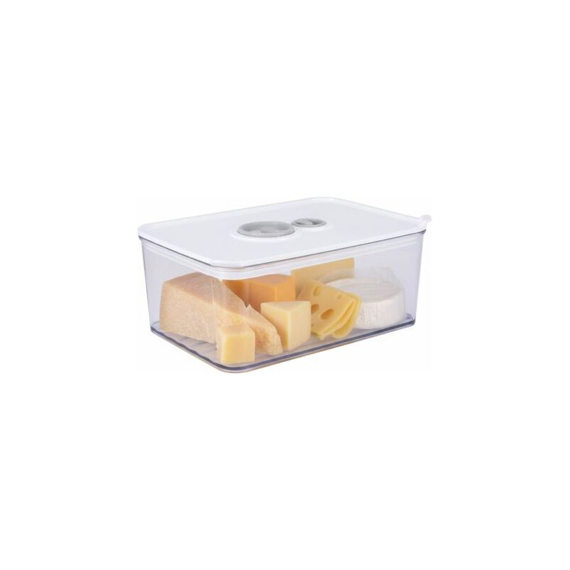 Käsebox Für Den Kühlschrank (1650 Ml) Mit Luftdichtem Deckel Und Timer. Stapelbar Und Gleichzeitig Als Praktisches, Leicht Zu Reinigendes Käsebrett Verwendbar.