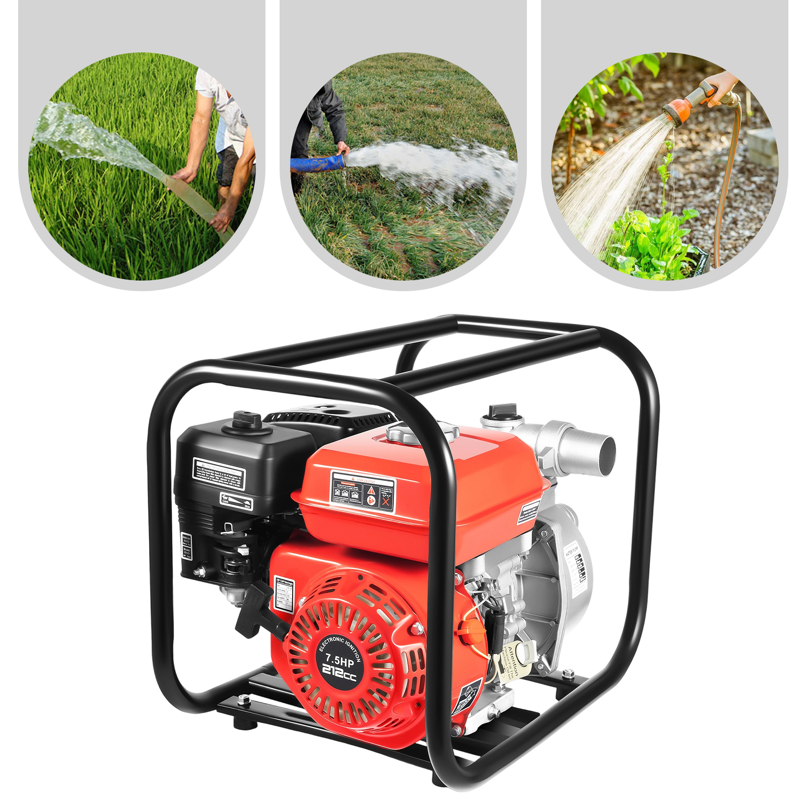 Gasoline Engine Water Pump, Water Transfer Pump, Gas Powered Water Pump