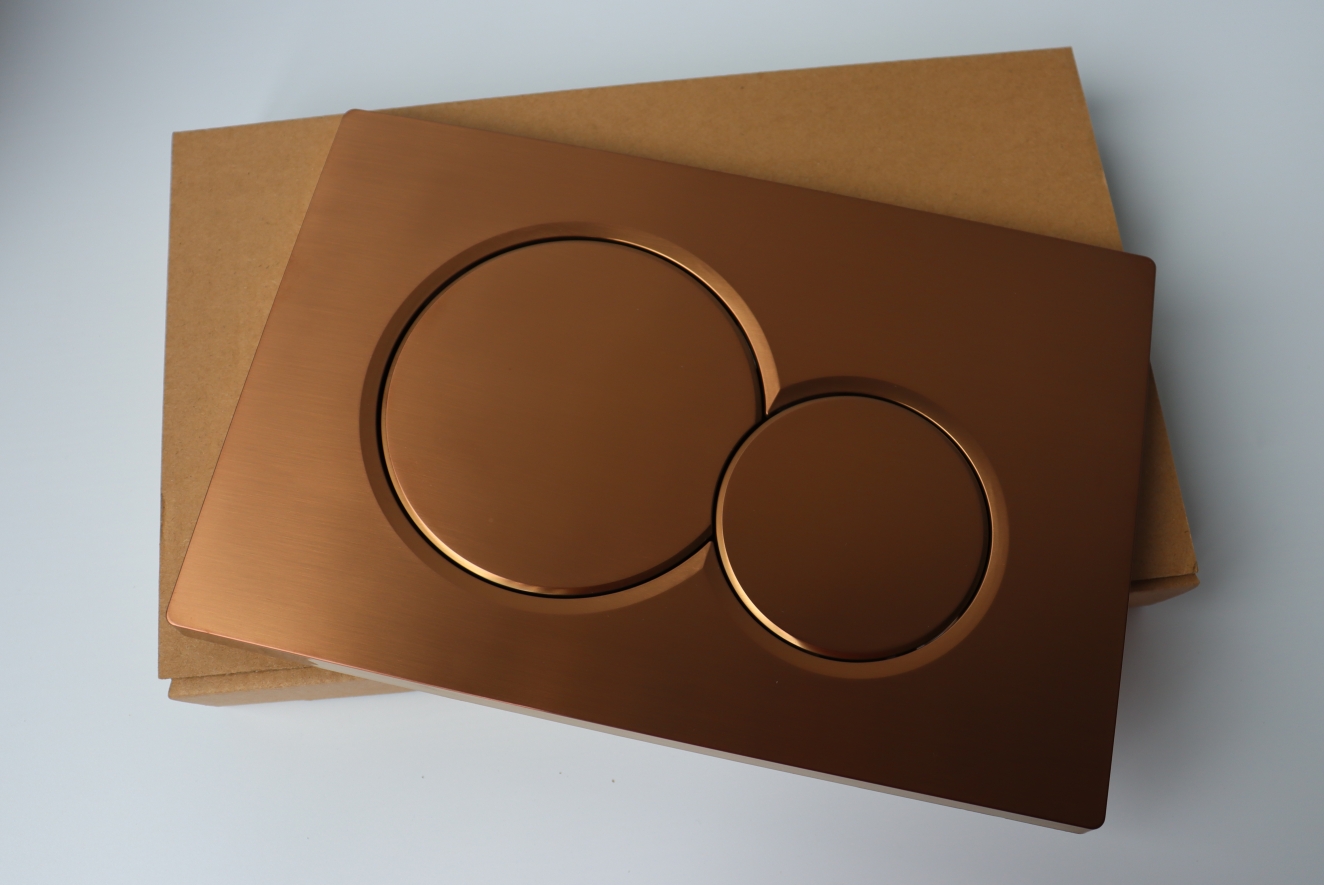 Geberit Sigma01 Betätigungsplatte Für 2-mengen-spülung: Mattgold/hellgold