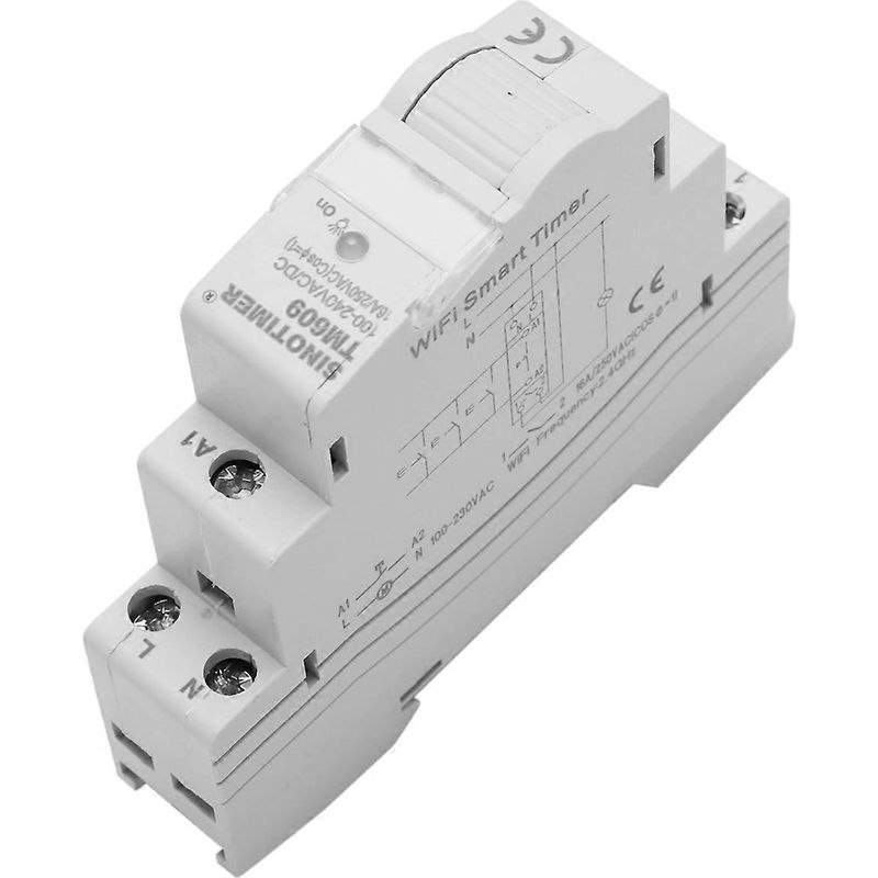 Sinotimer Tm609 Wlan-smart-timer Mit Tuya-app-fernbedienung, Kabelloser Countdown-timer, Weiß