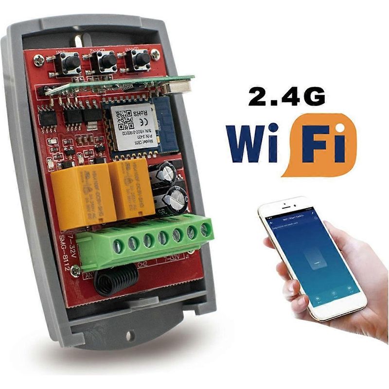 Wlan-garagentor-fernbedienung (433 Mhz, Rolling Code), Funkempfänger, Smart-schalter-relais, Smart Life App