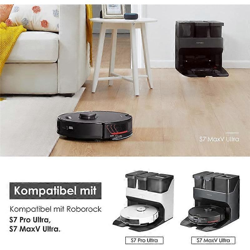 Für Roborock S7 Pro Ultra, 6 Staubbeutel, Hauptrotationsbürstenreiniger