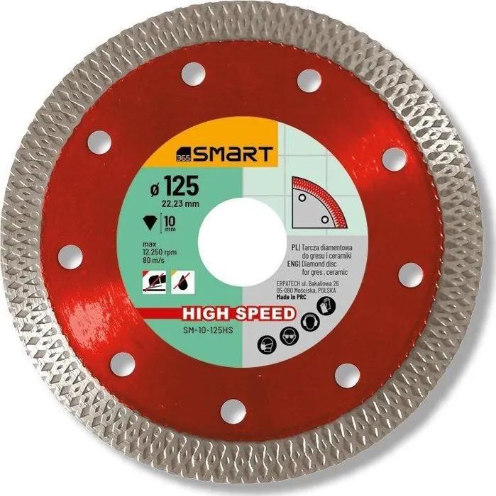 Diamantscheibe Smart Sm-10-125hs Hohe Geschwindigkeit 125 Mm 1 Stück