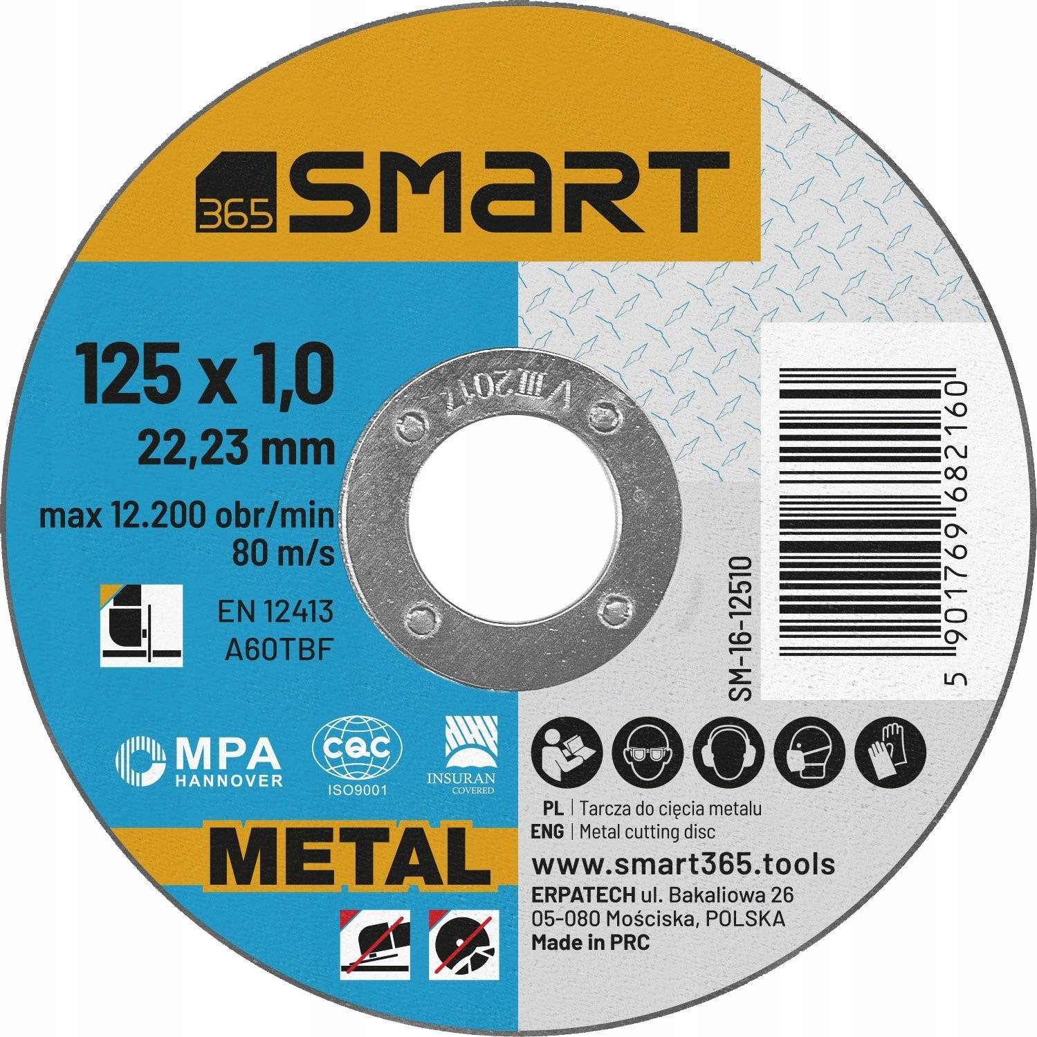 Diamantscheibe Smart Sm-16-12510 125 Mm 1 Mm