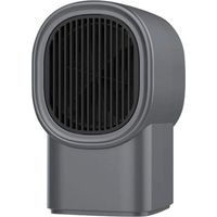 Tragbare Elektrische Heizung, Mini-ventilator, Leise Und Energiesparende Heizung, Grau