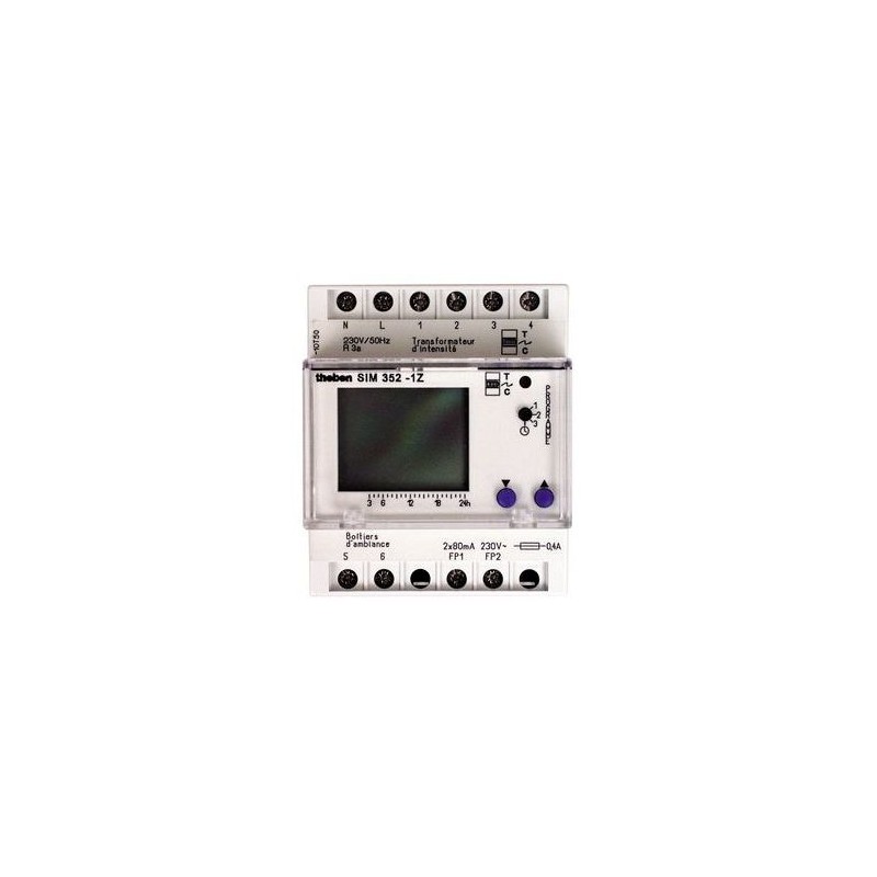 Theben 3520801 Modularer Energiemanager Mit Steuerleitung, 7 Tage, 1 Zone, Sim 352, 1z, 6 Befehle