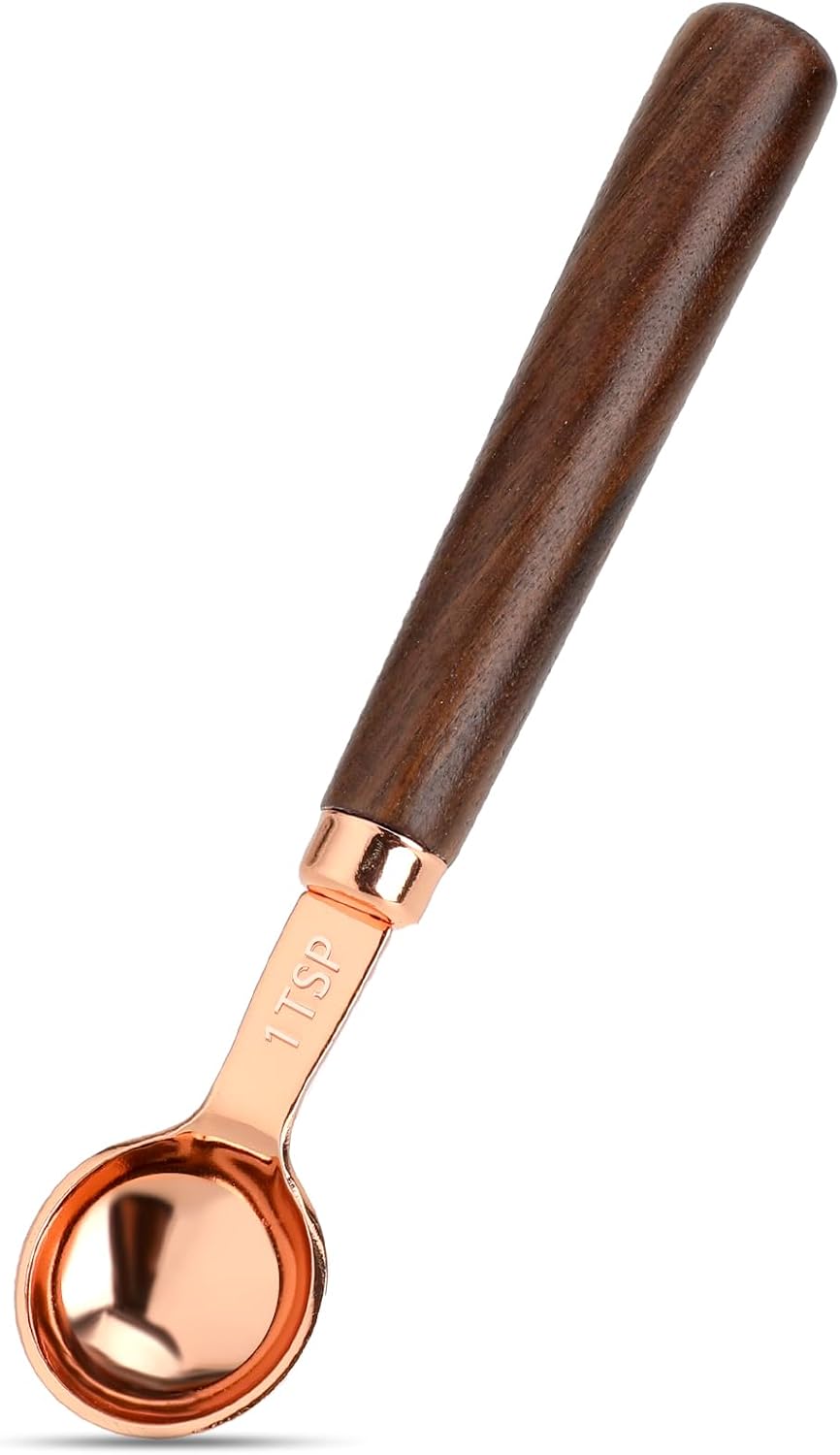 Kaffeelöffel Für Gemahlenen Kaffee, 1 Teelöffel, 1/3 Esslöffel, 5 Ml, Langstieliger Holzlöffel, 16,5 Cm Teelöffel, Messlöffel