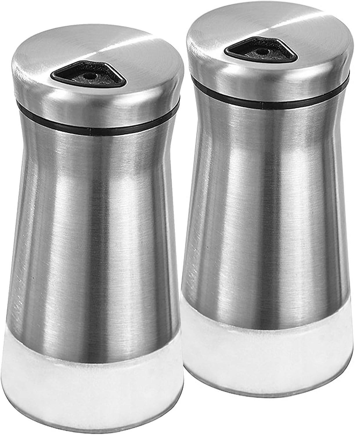 2-teiliger Mini-salzbehälter, Salz- Und Pfefferstreuer Aus Edelstahl Mit Deckel, Verstellbare Öffnung Für Pfeffer, Salz, Zucker, Gewürze Und Andere Würzmittel