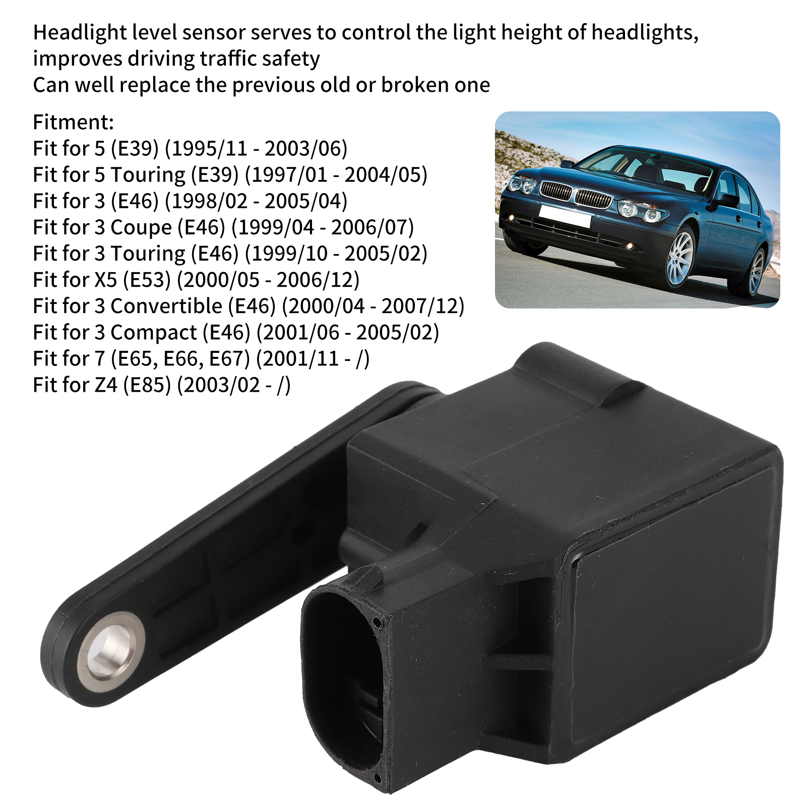 Leuchtweitenregulierungssensor Hinten 37146784696 Kompatibel Mit X3/z4/5 Touring/3 Cabriolet