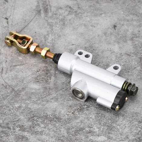 Hydraulische Fußbremse Mit Silbernem Hauptbremszylinder Für Motorräder, Atvs Und Green Bikes