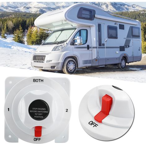 2-stufiger Batterietrennschalter, Beide/aus, 12–36 V, Für Boote/wohnmobile/wohnwagen/yachten