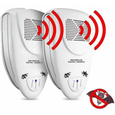 Ultraschall-fledermausabwehrgerät, 2er-pack – Beseitigt Schädlinge Innerhalb Von 72 Stunden – Eu-stecker
