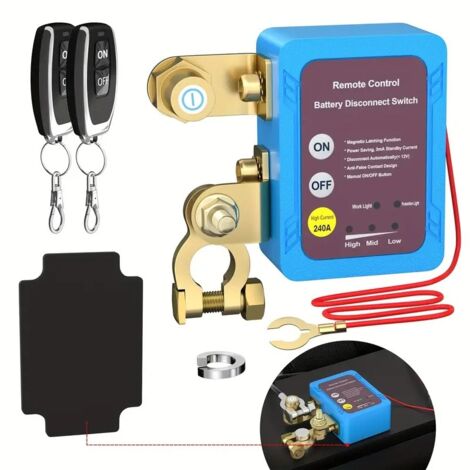 12v 240a Sicherheitsschalter + Automatischer Batterietrennschalter Mit Silber- Und Reinkupferkontakten - Dc12v