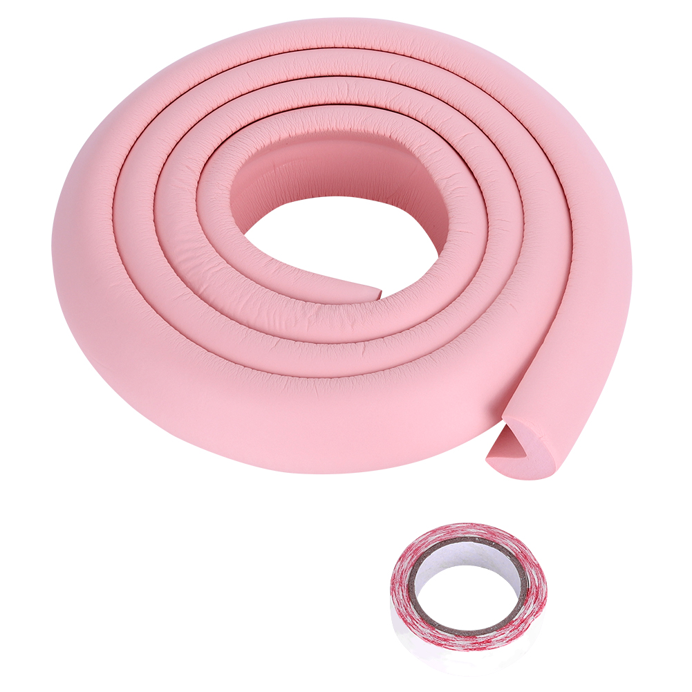 Eckenschutzleiste Aus Gummi Für Tischkanten (pink) [produktart: Kindersicherheit] + 2 M [modell] + Schutzpolster [beschreibung – 2 Wörter]