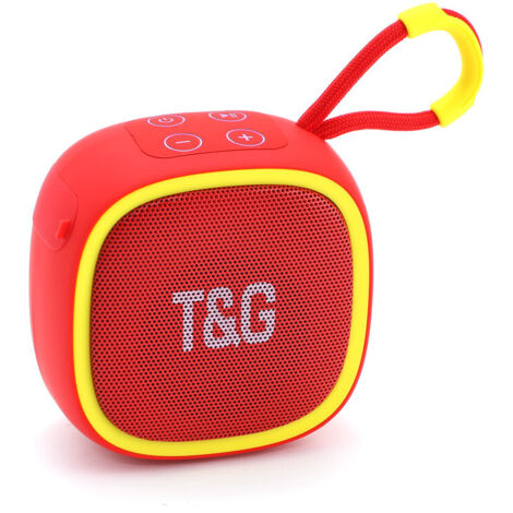 Tg659 Mini Tragbarer Kabelloser Bluetooth-lautsprecher Mit Subwoofer Für Outdoor-sportarten – Rot