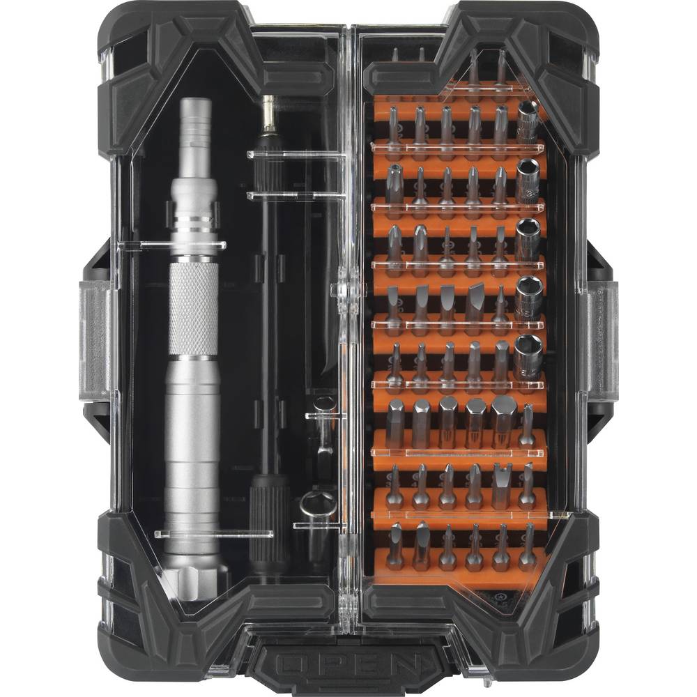 [gebraucht] B-ware Toolcraft To-7116297 Bit Screwdriver Set 62-piece S2 Steel Compact
