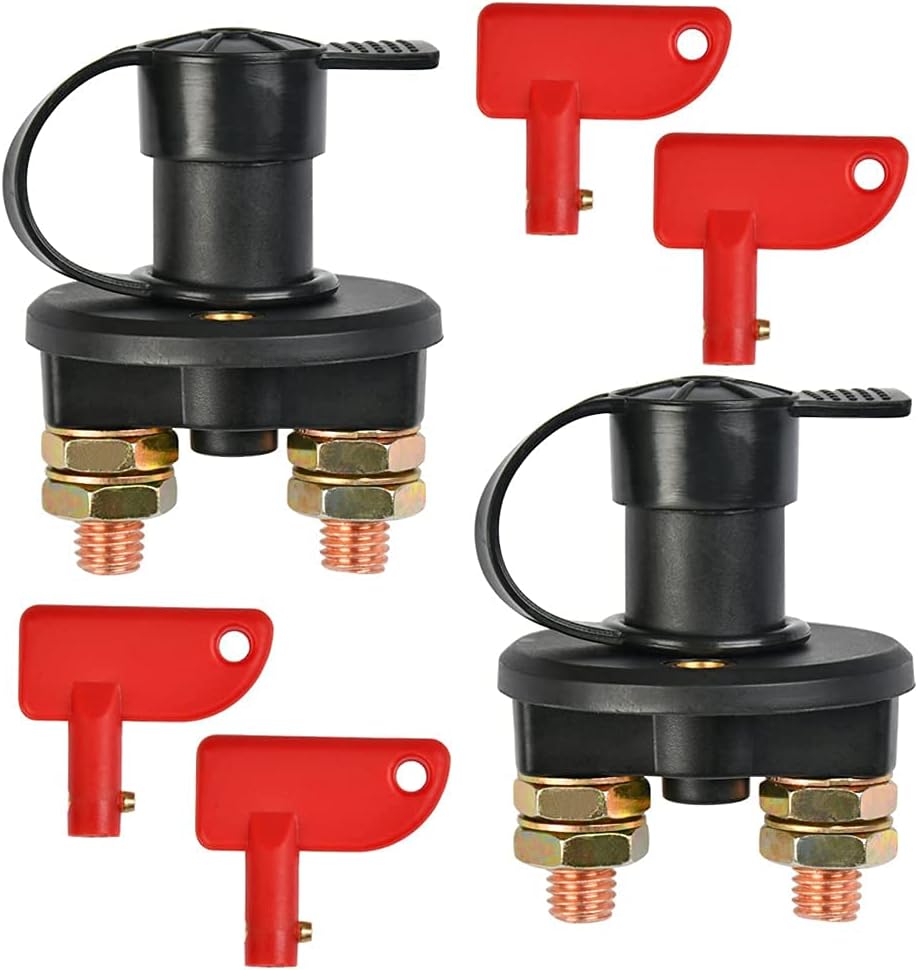 2pcs Automotive Batterie Isolator Trennschalter,batterietrennschalter Für Marine Auto Boot Rv Atv Fahrzeuge