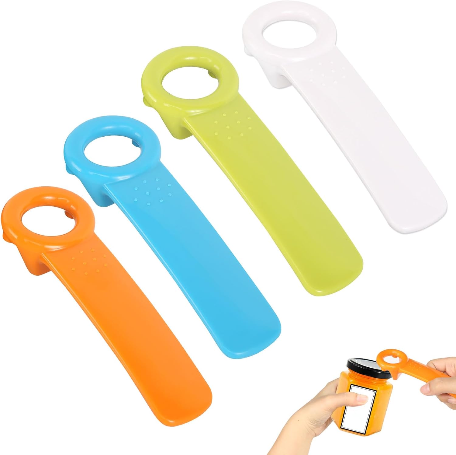 Deckelöffner Aus Kunststoff, 8 Stück Glasöffner Manuell Kunststoffe Glasdeckelöffner Flaschenöffner, Deckelöffner Für Schraubgläser Mühelos Bieröffner Deckelöffner Glasdeckelöffner Für Schwache Hände