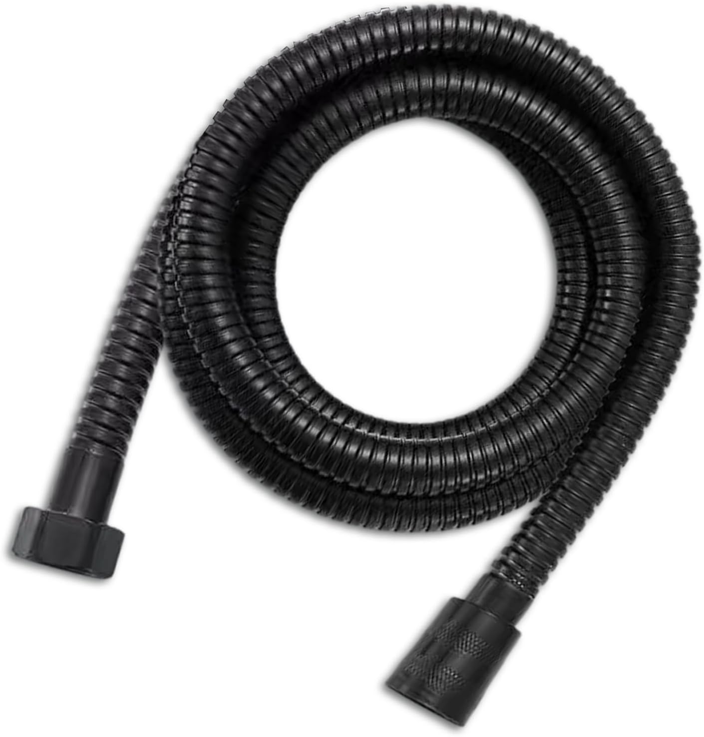Duschschlauch Schwarz 1,5m Edelstahl Brauseschlauch Flexibel Verdrehschutz 1/2" Standardanschluss Hitzebeständig Druckfest Für Dusche & Handbrause (schwarz, 1.5m)