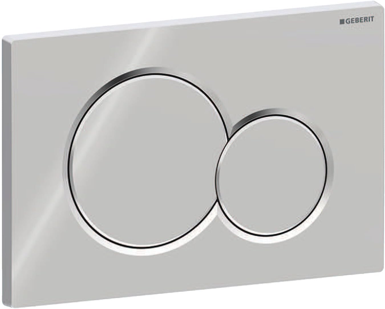 Geberit Betätigungsplatte Sigma01, 115770115, Revisionsplatte Für 2-mengen-spültechnik, 246 X 164 X 13 Mm, Weiß, 21239 7