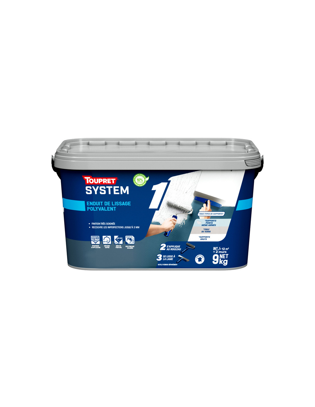 Spachtel Toupret Smoothing Compound Schnelltrocknend 80% Schleifminderung